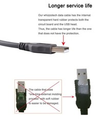 10-PACK 2M USB Cable for Motorola Symbol LS2208 LS4208 DS9208 Barcode Scanner