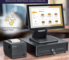 NEW Volcora Cash Register Drawer 13″ POS System 4 Bill 5 Coin Key-Lock Black