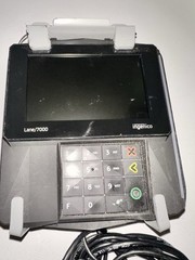 INGENICO LANE 7000 PRG30312951R CREDIT CARD TERMINAL With Base Holder Untested