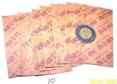 Flat Coin Wrappers $2 Canada Twoonie 10 High Quality Kraft Pop Out