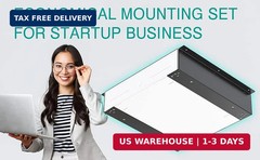TidyFriend Cash Drawer Under Counter Mount Brackets 2.6 x 16.3 x 4.1 inches, Com