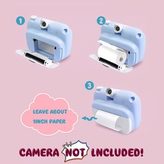 20 Rolls Print Paper for Children Instant Camera Refill Print Pape Kids Digit…