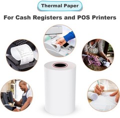 3 1/8″ (80mm) x 230′ Thermal Receipt Rolls (16 rolls In Each Pack)