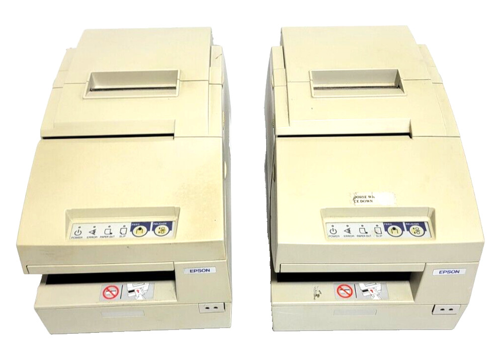 LOT OF 2 – Epson TM-H6000 II Multi-function Printer M147C – USED WORKING