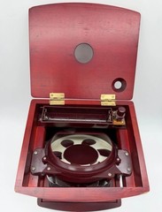 MAGNIF Deluxe Coin Sorter Wood CLASSIC CHERRY Box Lid Tubes Drawers
