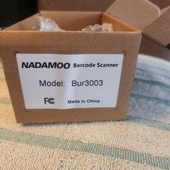 NADAMOO BUR3003 433MHz Wireless Barcode Scanner New Open Box
