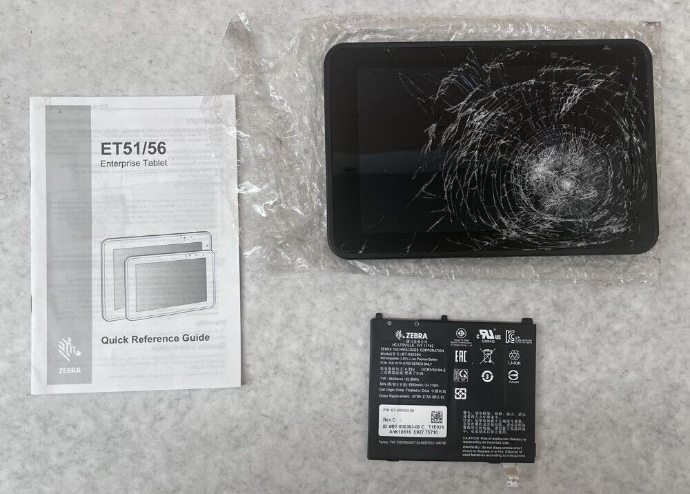 Zebra 10.1″ Tablet & Walgreens Branded Carrying Case ET51CE-G21E-00NA (READ)