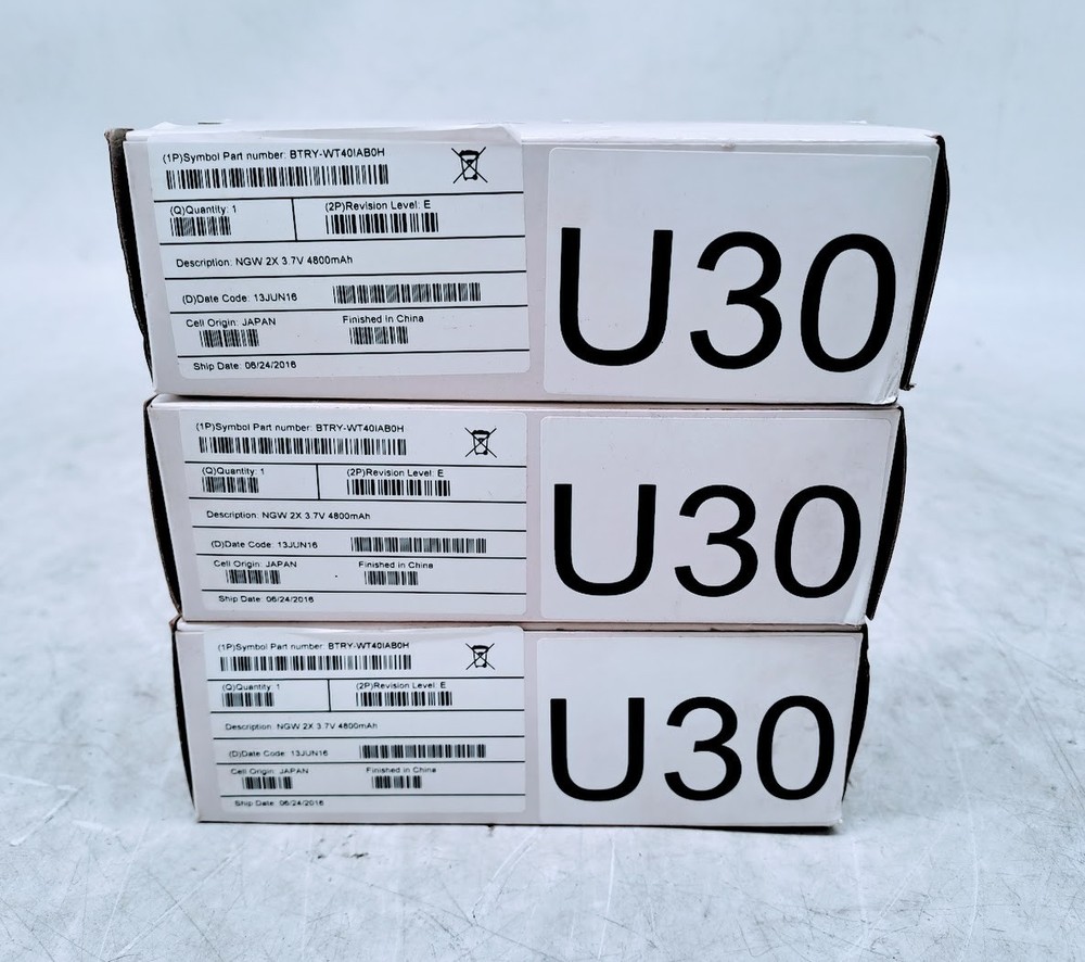 Lot of 3 Symbol BTRY-WT40IAB0H battery For Symbol Motorola WT40X0 WT41N0