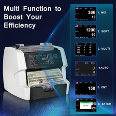 VC-3 Money Counter Machine Mixed Denomination Bill Value Counting Cash Counter