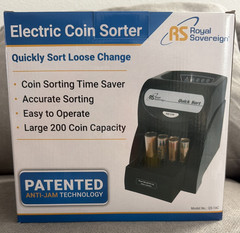 Royal Sovereign QS-1AC Electric Coin Sorter | 156 Coins/Min, Anti Jam Tech | NEW