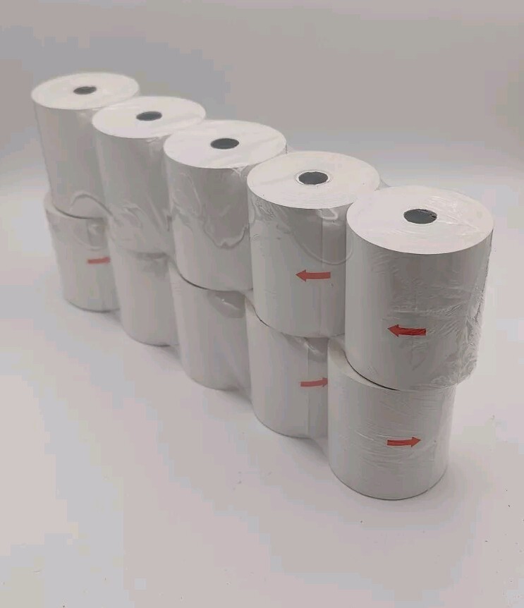 10 Rolls- 3-1/8″ x 230′ Thermal Paper Receipt Rolls White POS Cash Register Tape