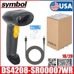 Symbol DS4208-SR00007WR 1D 2D Handheld Barcode Scanner Imager with USB Cable USA