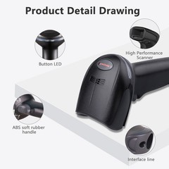 Honeywell Xenon 1900GHD-2USB High-Density Handheld w/ USB Cable Barcode Scanner