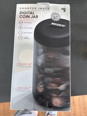 Sharper Image Digital Coin Counting Jar