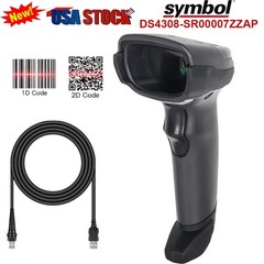 Symbol Zebra DS4308-SR00007ZZAP 1D 2D Handheld Barcode Scanner Reader USB Kit US