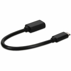 AddOn USB C 3.1 Male to USB A 3.0 Female Black Adapter