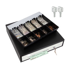 16″ Heavy Duty Black POS System Cash Drawer, 5B5C