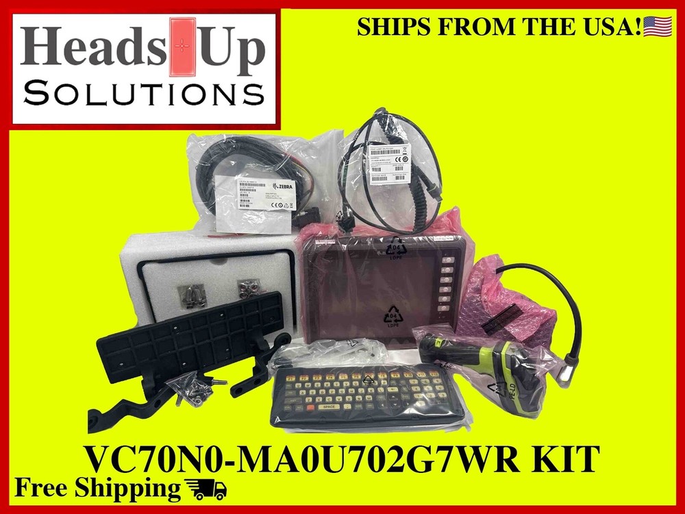 Zebra VC70 VC70N0-MA0U702G7WR KIT Keyboard, Tray, U Mount, LI3608-ER, PWR Cables