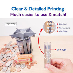 Change Sorter Tube as Coin Counter Machine with Coin Wrappers, Coin Sorter Chang
