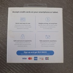 Square Reader Credit Debit Card swipe for iPhone, Android 3.5mm Headset Jack NEW