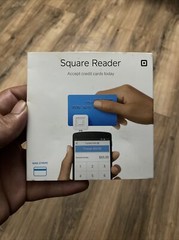 Square A-PKG-0206-01 Credit Debit Card Reader – White for Apple iPhone and…