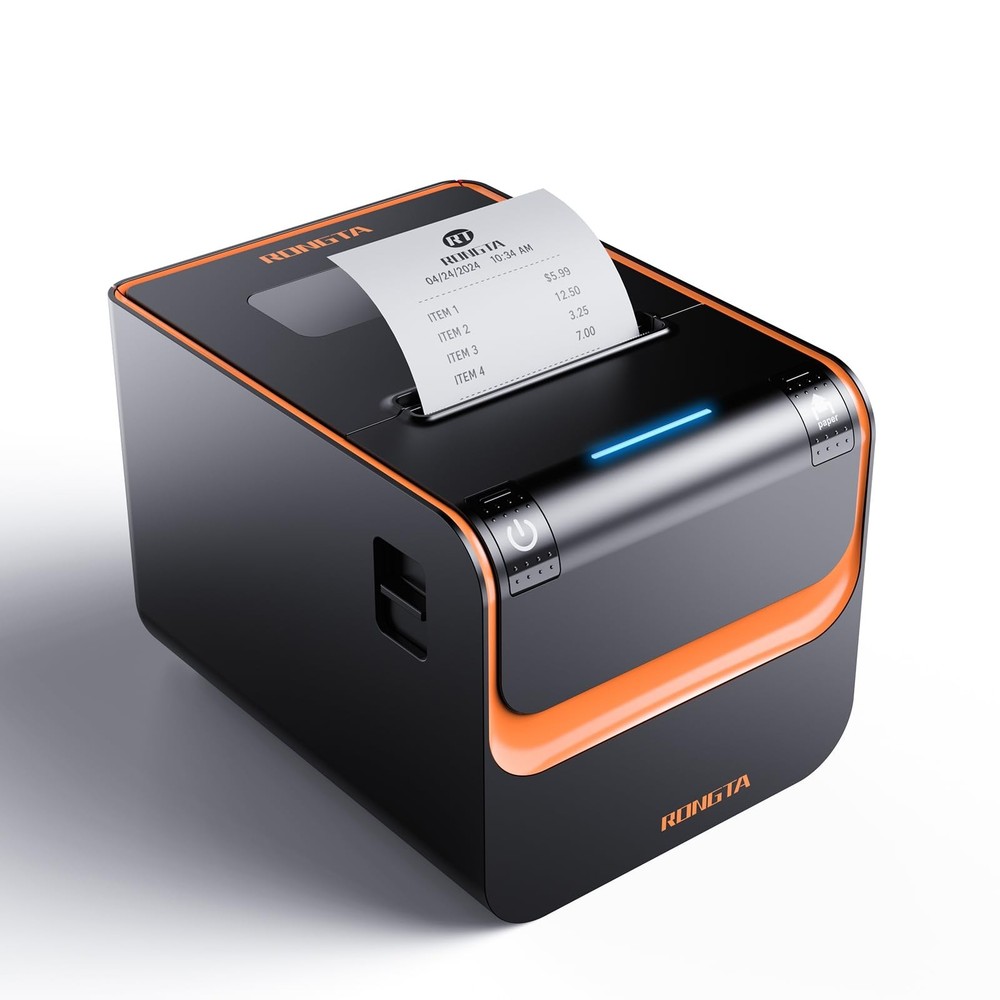 Rongta POS Printer, 80mm Direct Thermal Receipt Printers with Auto Cutter, US…