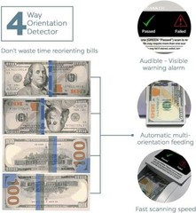 AccuBANKER D470 7-Point Counterfeit Bill Detector, Commercial Grade, UL Listed