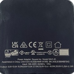 Genuine Square 45W AC Adapter SWJ1-01 USB Type C Wall Power