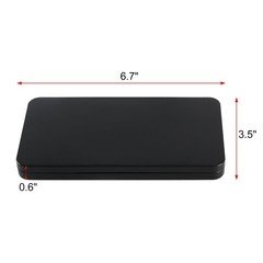 MC MEICHUANG 4 PCS Black Metal Cash Box Money Saving 6.7″L x 3.5″W,