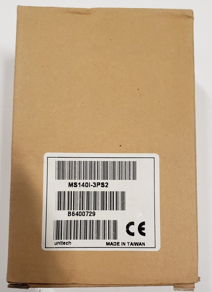 NEW IN BOX Unitech MS140I-3PS2 USB Barcode Slot Reader for ID Badges & Cards