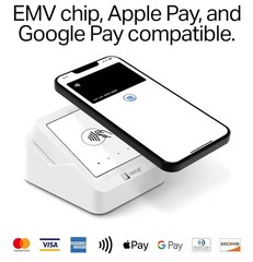 SumUp Solo Credit Card Payment Card Reader with Charging Station. Full Touch-Scr