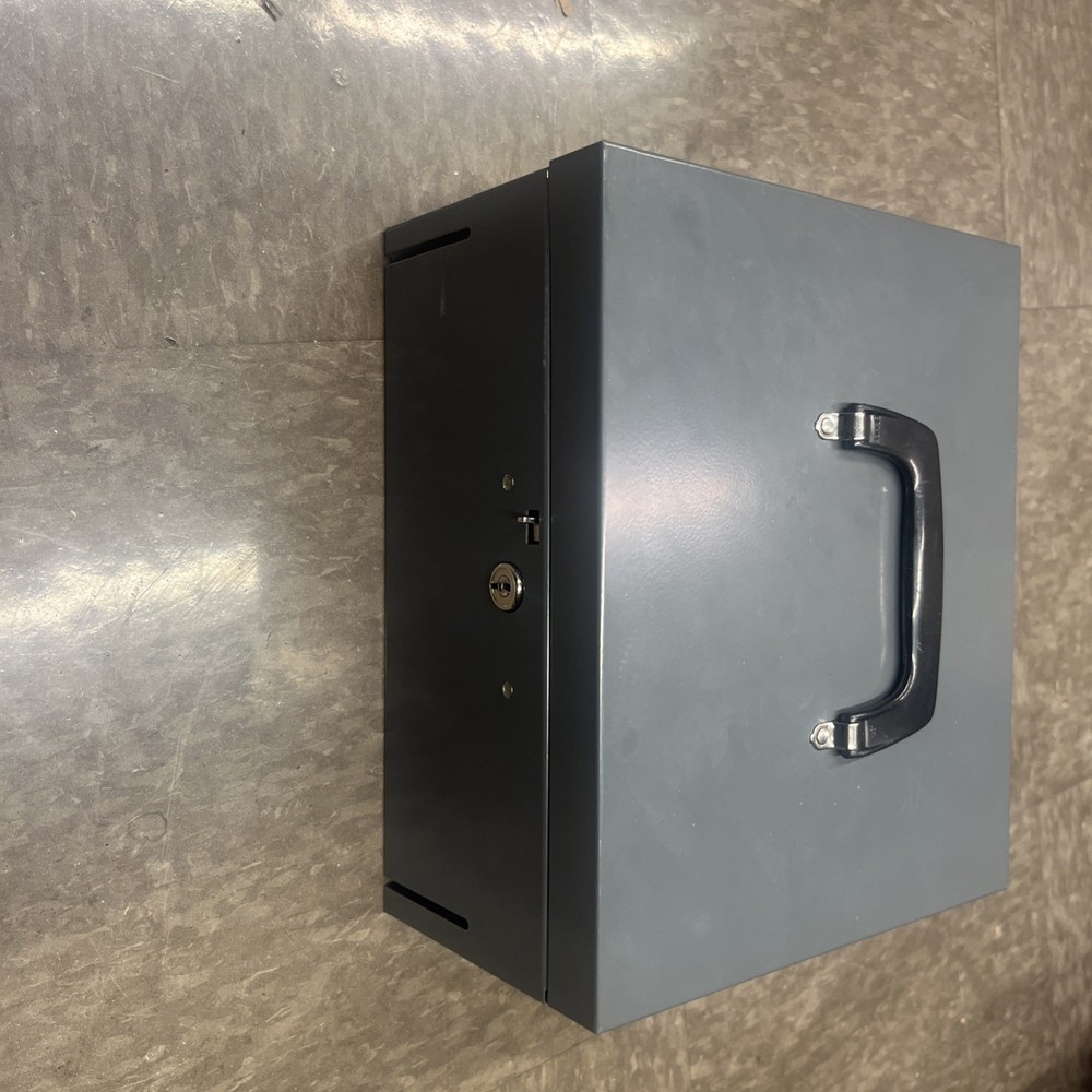 Vintage Steelmaster Cash Lock Box (no key) Closes