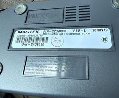 MAGTEK 22370001 MICR ImageSafe USB/Dual Side Check Scan Reader