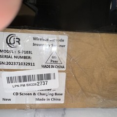 JRHC Wireless Barcode Scanner Collector Inventory Data Counter Reader