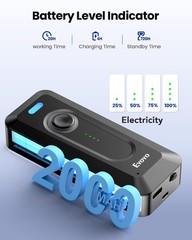 2-Pack 2D Bluetooth Barcode Scanner Wireless with Clip, 2000mAh Battery with …
