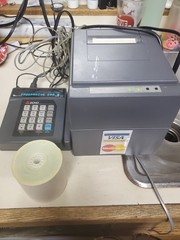 Verifone tranz 330 credit card reader terminal and Citizen receipt printer