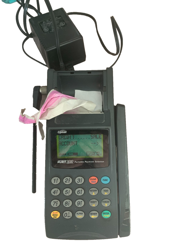Lipman Nurit 3010 Portable Payment Solution POS EDC Terminal Model R902M-2-0