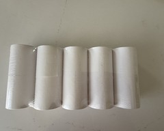 1-Ply Paper Rolls 2 3/4 x 128ft White Pack of 10 Item New