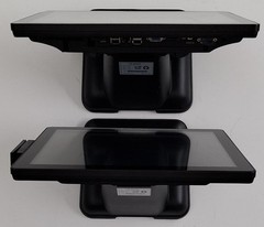 Pair of (2) Lightweight Touchscreen POS Registers-Celeron J1900 4GB RAM w/Cables