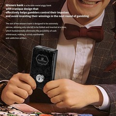 Winners Bank, Metal Box For Gambler, Winner Bank With Key Casino, Mini Lock B…