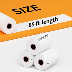 2-1/4″ x 85′ Thermal Cash Register Credit Card POS Receipt Paper 100 Rolls 85ft