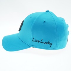 Black Clover Premium Flex Cap Large-X-Large Azure Blue Hat/3d Black Clover