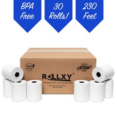 (30 Rolls) BPA Free ROLLXY Thermal Paper – 3-1/8 x 230 Feet (CT-S300)