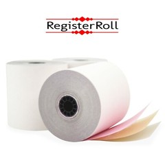 3″ X 65′ (3 ply) Carbon less White/canary/pink 50 Rolls kitchen printer rolls