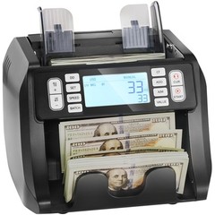 VEVOR Money Counter Machine USD & EUR Bill Counter w/UV MG Counterfeit Detection