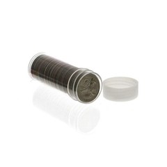 Edgar Marcus (10) Round Clear Plastic (Quarter) Size Coin Storage Tube