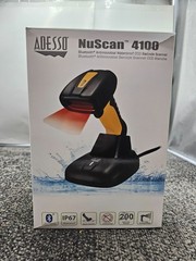 ADESSO NuScan 4100B Bluetooth Antimicrobial Waterproof CCD Barcode Scanner