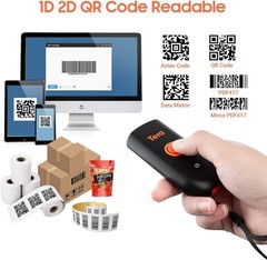 Tera Mini 1D 2D QR Wireless Barcode Scanner for iOS, Windows, Android IP66