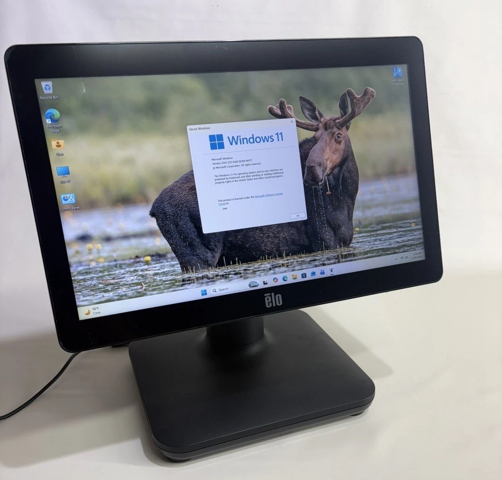EloPOS EPS15H3 15in Touchscreen POS i3-8100T 4GB 128GB Win 11