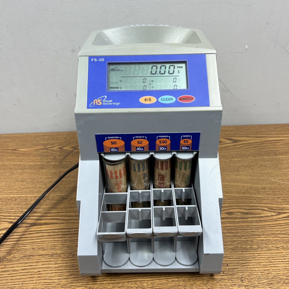 Royal Sovereign FS-3D Fast Sort Automatic Digital Coin Sorter